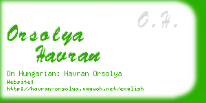 orsolya havran business card